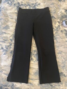 Quince Black High-Rise Ponte Pants